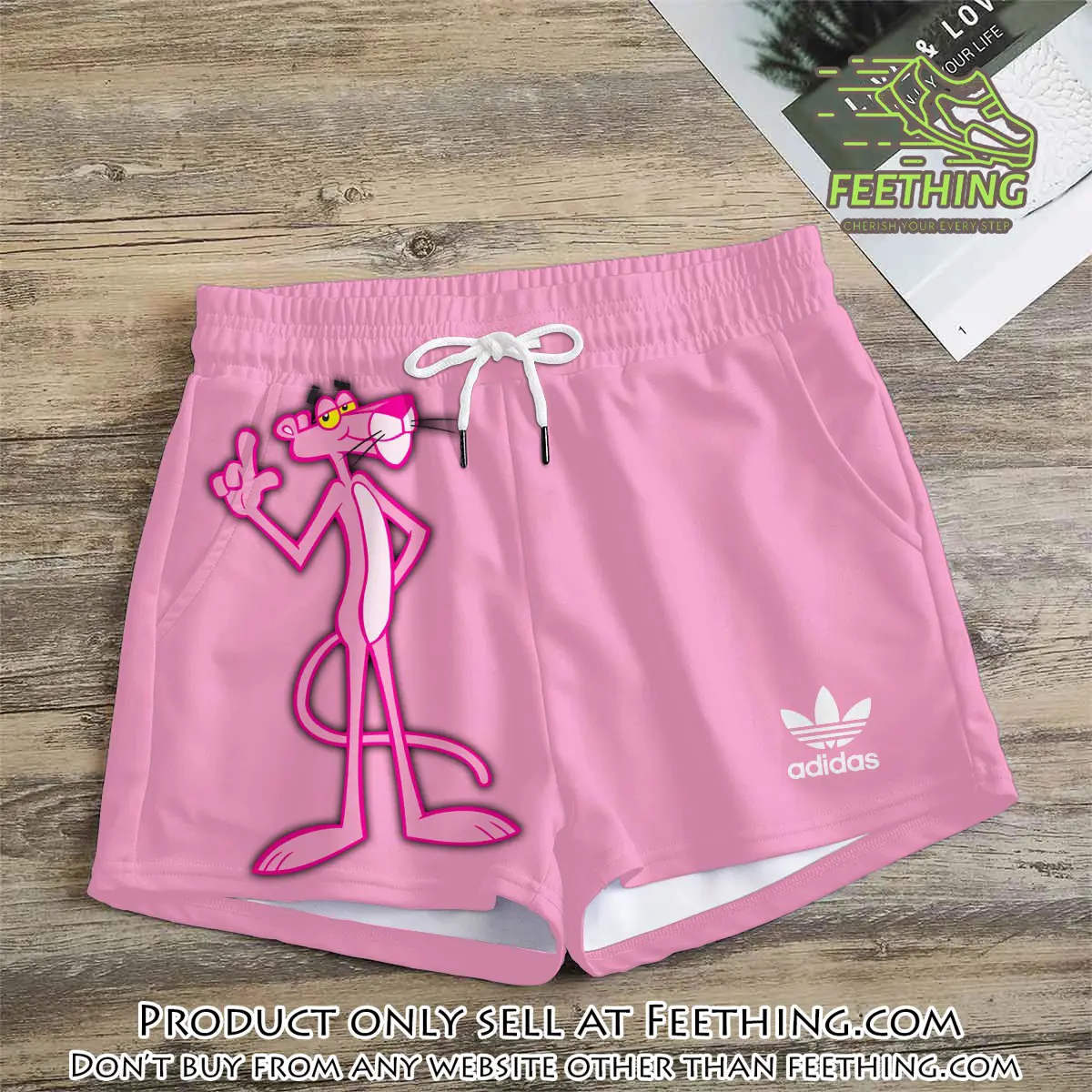 Premium pink panther in adidas women shorts lady beach shorts wms1070 ft5934742